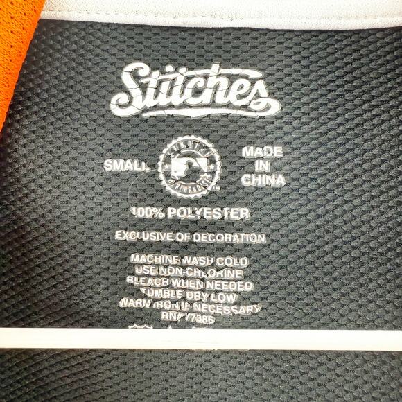 Stitches Unisex Black & Orange SF Giants Hoodie Small - Picture 4 of 4